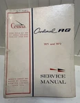 1971 Thru 1972 Cessna Cardinal Rg Service Manual Original Oem. Fixed Price $73.71.