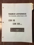 Narco Avionics Com & 111B Service Parts Manual. Fixed Price $88.41.