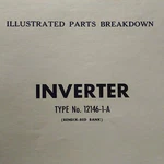 Bendix Inverter 12146-1-A Parts Manual. Fixed Price $73.52.