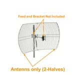 2-HALVES Parabolic Grid Antenna Replacement 2.4GHZ/5GHZ 24DBI Wifi. Fixed Price $65.99.