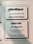 Alliedsignal Bendix/king KT96A/97A Installation Manual 006-00674-0003 (G1). Fixed Price $15.00.