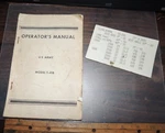 Vintage U.s. Army Model T-41B Operator's Manual, Cessna Trainer, Aviation. Fixed Price $38.00.