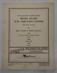 Bendix Model RS-10B2 Fuel Injection System Installation Instructions-original. Fixed Price $13.80.