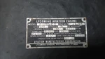 Avco Lycoming Model 0-290-D2 Airplane/aircraft Engine/motor Data Tag Only. Fixed Price $374.95.