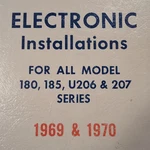 Factory Wiring Manual 1969-1970 Cessna 180, 185, U206 & 207. Fixed Price $131.40.