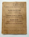 TM11-866 Army Tech Manual 1948 Radio Receivers, Power Supply & Sets. Fixed Price $13.99.
