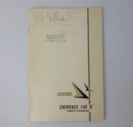 1968 Piper Cherokee Owner S Handbook PA-28-140 Original Manual. Fixed Price $46.49.