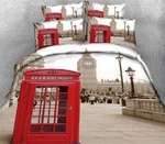 Red Telephone 3D Printing Duvet Quilt Doona Covers Pillow Case Bedding Sets. Fixed Price $200.41.