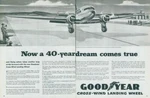1948 Goodyear Cross Wind Landing Wheel DC3 Airplane Airport Vintage Print Ad C5. Fixed Price $12.38.