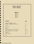 Sachs Moped Engines Parts Manual 505/1A, 1B, 1C, 1D. Fixed Price $7.99.