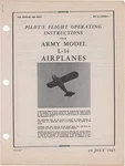 1945 Aaf Piper L-14 Army Cruiser Liaison Pilots Flight Manual Handbook-cd. Fixed Price $19.99.