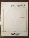 Bendix S-700 Magnetos & Harness 10-171190-13 Parts Lists Manual. Fixed Price $105.27.