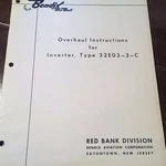Bendix 32E03-3-C Inverter Overhaul Handbook. Fixed Price $104.12.