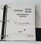 35/35A 36/36A Maintenance Manual 1974-2004 Bombardier Aerospace. Fixed Price $44.99.