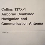 Collins 137X-1 Antenna Install Manual. Fixed Price $49.37.