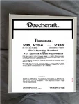 Beechcraft Bonanza V35A V35B Operating Handbook Operations Manual Binder. Fixed Price $44.99.