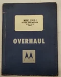 Motorola 974R-1 Attitude Gyro Indicator Overhaul Manual Part No 1096245-ORIGINAL. Fixed Price $20.70.