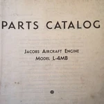 Original 1943 Jacobs L-4MB Parts Manual. Fixed Price $86.40.
