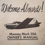 1960 Mooney Mark Owner's Manual, M20A. Fixed Price $87.29.