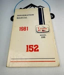Cessna 152 Information Manual 1981 Poh Pilot Operating Handbook Lycoming. Fixed Price $22.00.