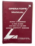Avco Lycoming O-320, IO-360, AI-320, LIO-320 Aircraft Engines Operator's Manual. Fixed Price $13.95.