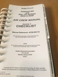 Hawker & Bae 125, 800A 800B Air Crew Manual Checklist. Fixed Price $100.36.