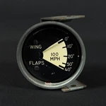 C668001-0105 Cessna Stewart Warner Wing Flap Indicator Vintage Aircraft Part. Fixed Price $145.00.