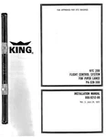 Bendix King Kfc Installation Manual Piper Lance PA-32R-300 Rev 006-0212-00. Fixed Price $100.00.