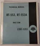 Edo-aire RT-553, RT-553A Nav/com System Technical Manual-original. Fixed Price $40.25.