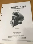 American Bosch Magneto SF14LU-9 Parts Booklet. Fixed Price $105.27.