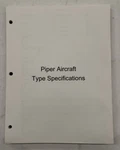 Piper Aircraft Type Specifications Manual-copy. Fixed Price $20.70.