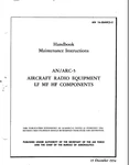 354 Page Aircraft Radio AN/ARC-5 Lf Mf Hf Maintenance Instruction Manual Cd. Fixed Price $14.99.