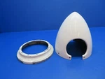 Piper PA-23-250 Hartzell Propeller Spinner & Rear Bulkhead 16443-00 (0624-1343). Fixed Price $1192.00.