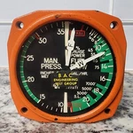 Beechcraft Manifold Pressure & Fuel Flow Gauge Garwin 22-262-017 Aircraft Part. Fixed Price $69.95.