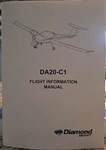 Diamond Aircraft DA20-C1 Flight Information Manual July 30, 2021-ORIGINAL. Fixed Price $60.00.