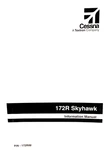 Cessna Skyhawk Information Manual (pub. 1996) P/n 172RIM. Fixed Price $18.75.