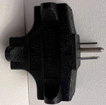 Electric 90 Degree Triple Tap Adapter - Black. Fixed Price $8.99.