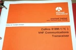 Rockwell Collins 618M-1/1 Vhf Comm Transceiver Overhaul Manual. Fixed Price $150.00.