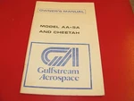 New Grumman American Owners Manual AA-5A Cheetah 1976 Clear Original Print Poh. Fixed Price $16.00.
