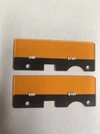 KX-155 Pair Faceplate Amber King. Radio Lenses Made Usa. Fixed Price $38.00.