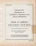 Mark 10 Magnetic Compass 1945 Install, Operation Service Inst's Flight Manual Cd. Fixed Price $22.79.