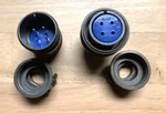 MS3101A18-04P, MS3106A18-4S, 3057-1010 Amphenol Circular Military Spec Connector. Fixed Price $37.95.