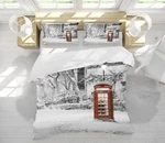 3D Telephone Booth A231 Bed Pillowcases Quilt Duvet Cover Set Queen King Vera. Fixed Price $86.19.