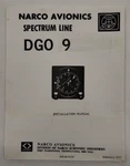 Narco Spectrum Line Dgo 9 Installation Manual-copy. Fixed Price $9.20.