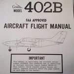 Cessna Flight Manual For 402B0801 To 402B1000. Fixed Price $119.49.