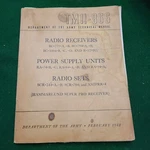 1948 TM11-866 Radio Receivers Power Supply & Sets Army Tech Manual. Fixed Price $29.99.