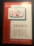 Cessna Owner's Manual 310L 1967. Fixed Price $19.95.