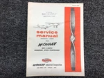 580315 Mccauley Met-l-matic Constant Speed Propeller Service Manual. Fixed Price $39.20.