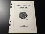 Bendix Scintilla Magnetos Types DF18LN-1, DF18LN-2 Service Parts List. Fixed Price $94.12.