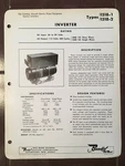 Bendix 1518-1 & 1518-2 Inverter Data Sheet With Wiring Diagram.. Fixed Price $22.52.